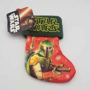 Disney Star Wars Boba Fett 7" Mini‎ Christmas Stocking